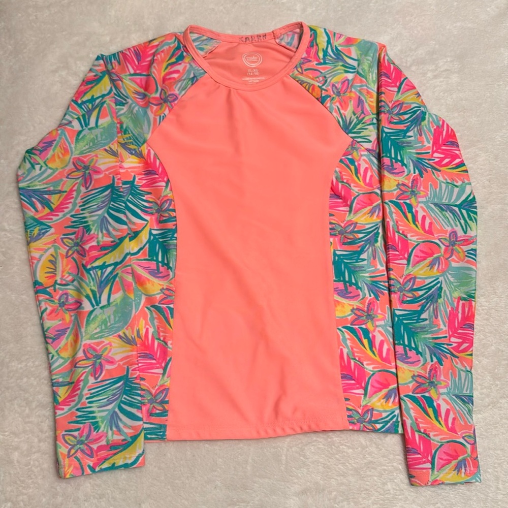 💖3/$15💖 Neon Tropical Rashguard